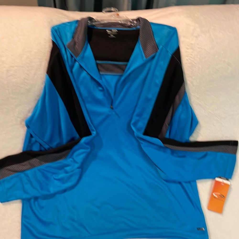 CG Champion XL Men’s Running Jacket Blue/Gray/Black  NWT! Duo Dry/Reflective